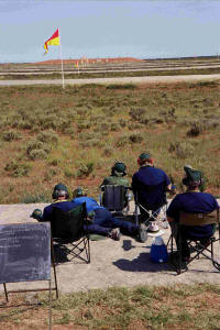 Close Up View Down Range
